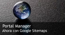 Portal Manager ahora con Google Sitemaps